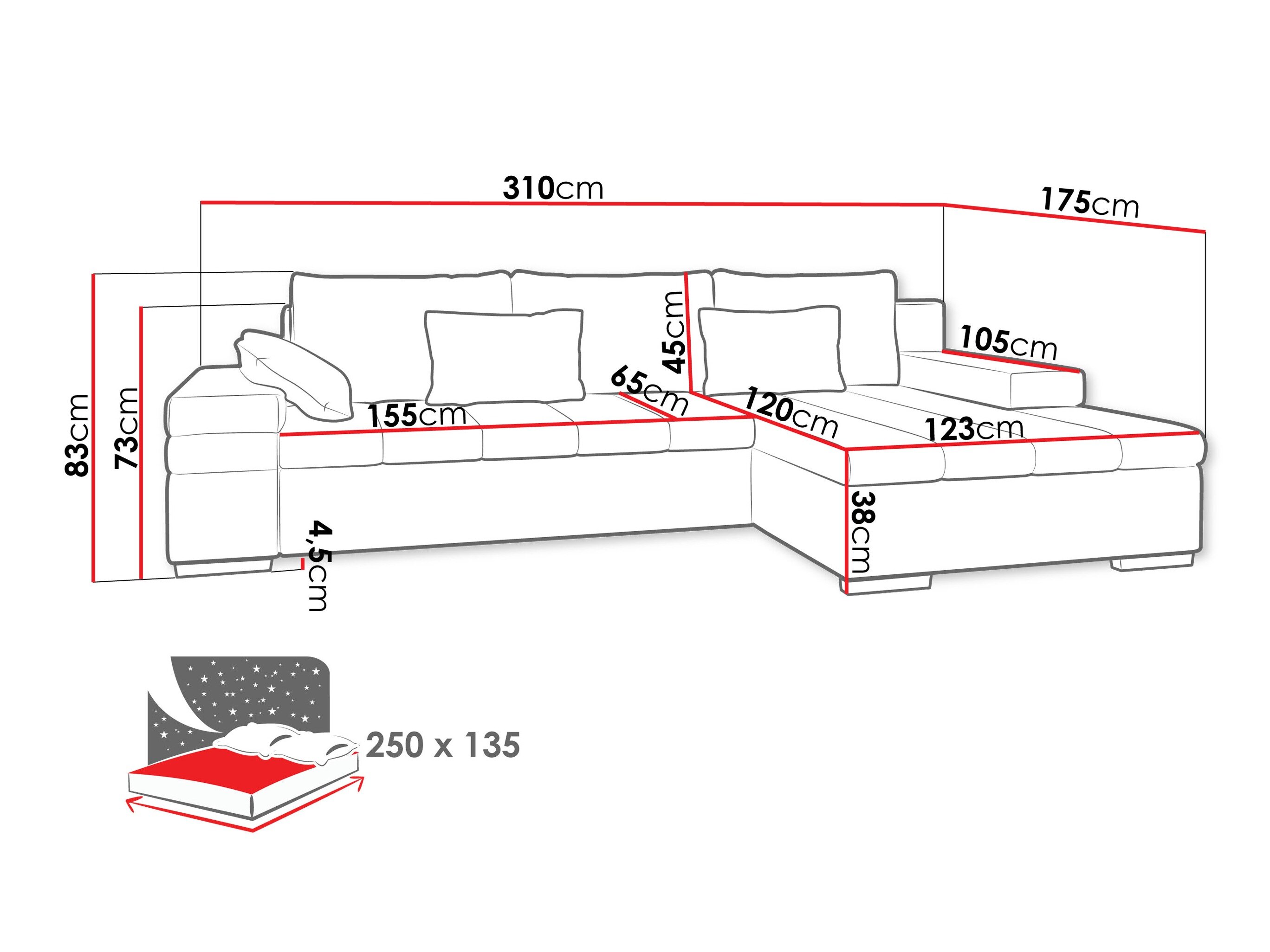 Hjørnesofa Comfivo Olivetum (Magic Velvet 2219 + Magic Velvet 2217)