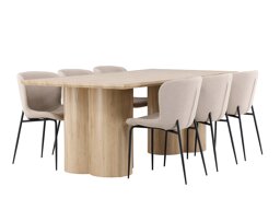 Eetkamerset Dallas 5021 (Beige)
