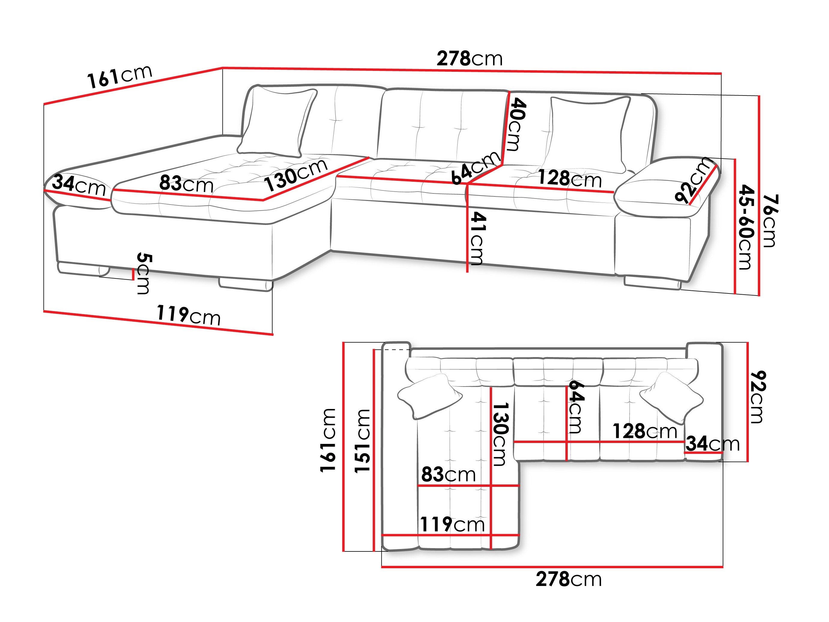 Hjørnesofa Comfivo Serenitas (Nazar 225.02)