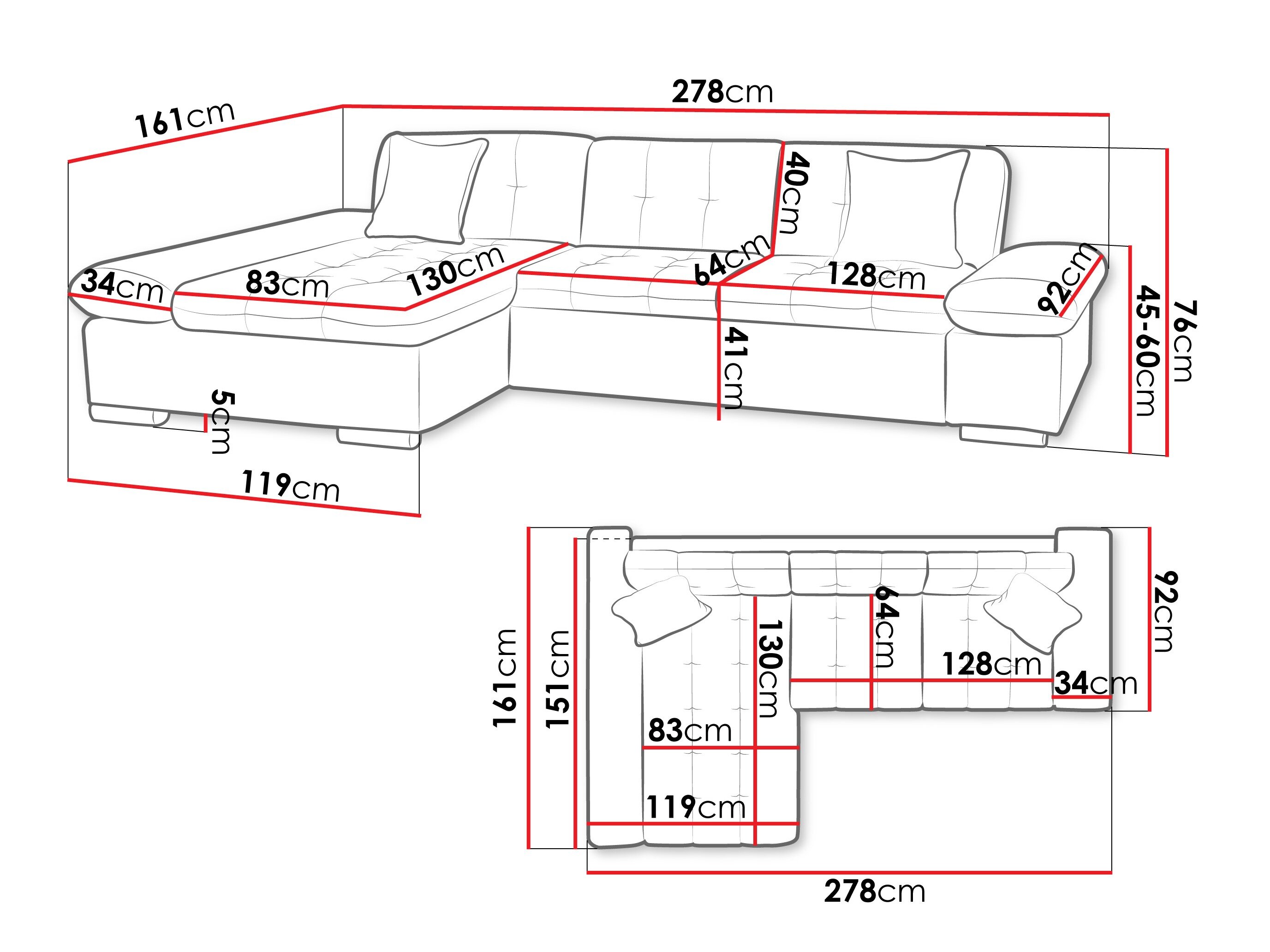Hjørnesofa Comfivo Serenitas (Nazar 225.06)