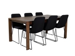 Eetkamerset Dallas 5027 (Donkere eik)