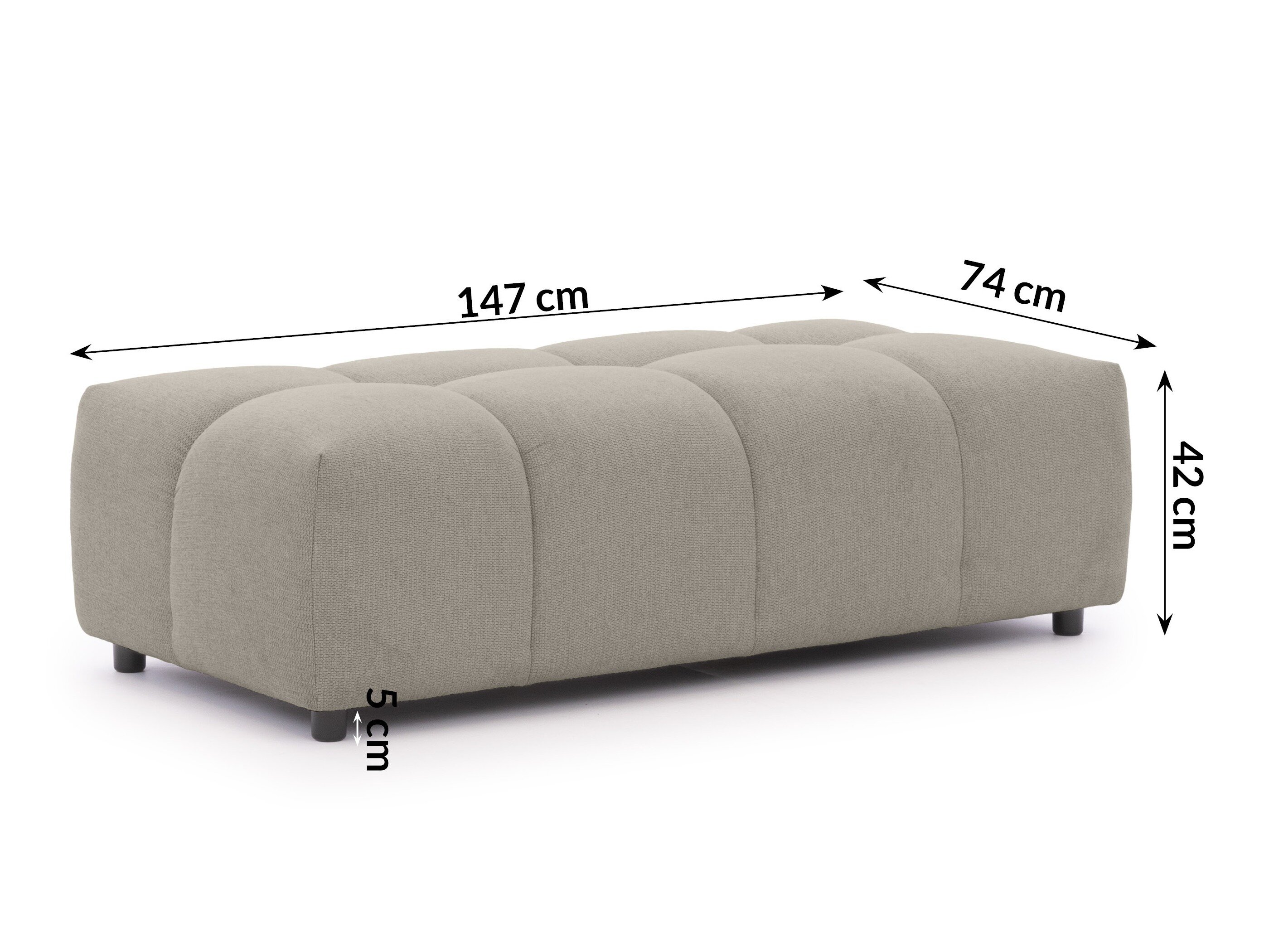 Gestoffeerde bank Rocklin 133 (Aragon 20)