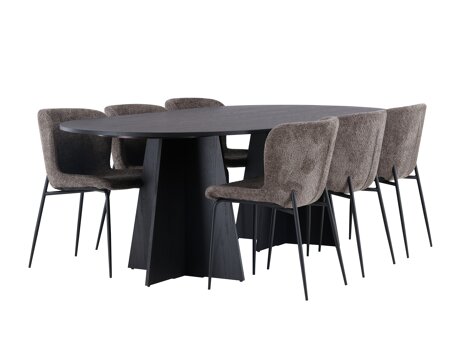 Essgruppe Dallas 5052 (Braun)