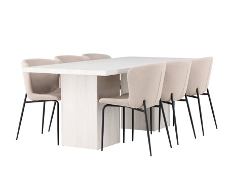 Eetkamerset Dallas 5080 (Beige)