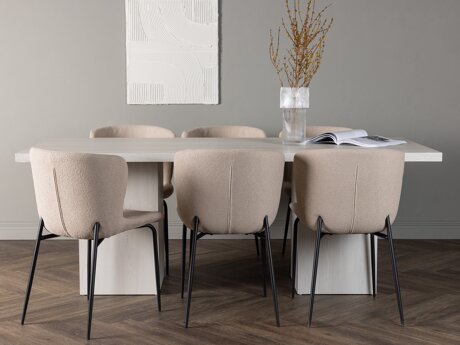 Eetkamerset Dallas 5080 (Beige)