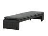 Loungestoel voor buiten Dallas 771 (Zwart + Grijs)