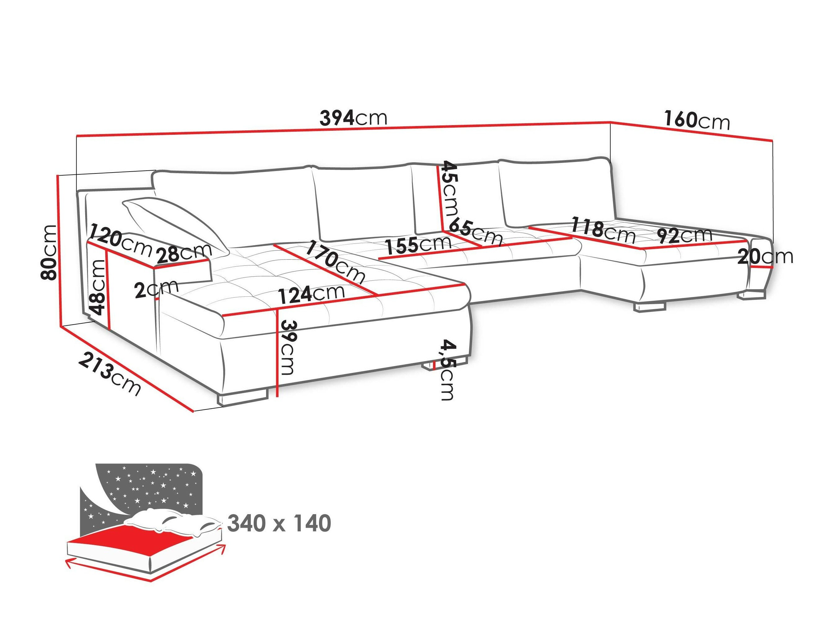 Hjørnesofa Comfivo 106 (Clara 215.02)