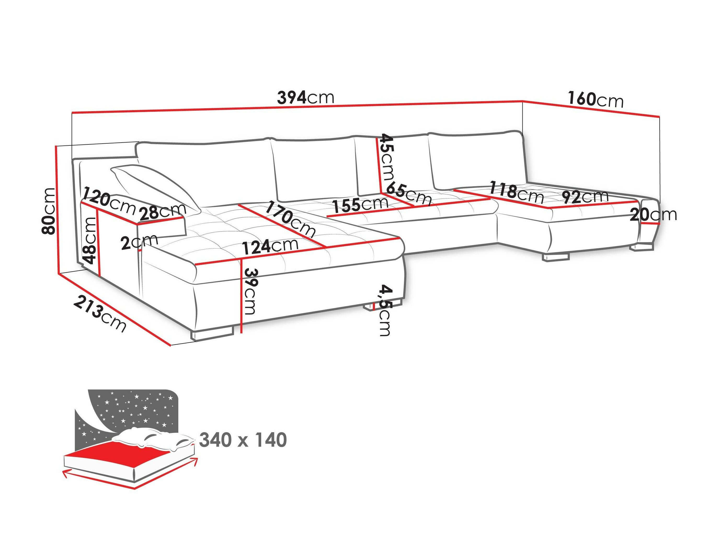 Hjørnesofa Comfivo 106 (Nazar 225.02)