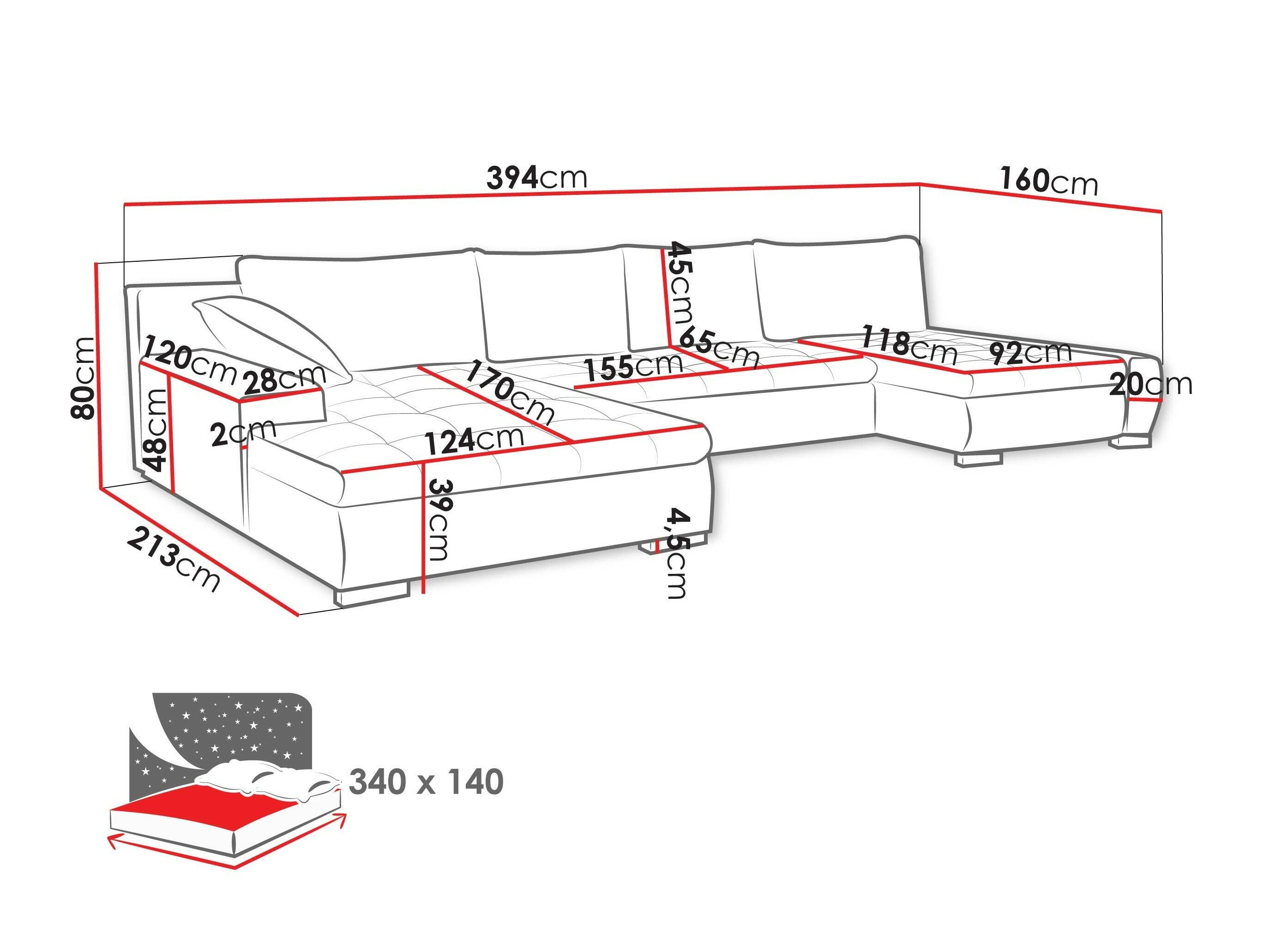 Hjørnesofa Comfivo Oliva I (Baloo 2074)