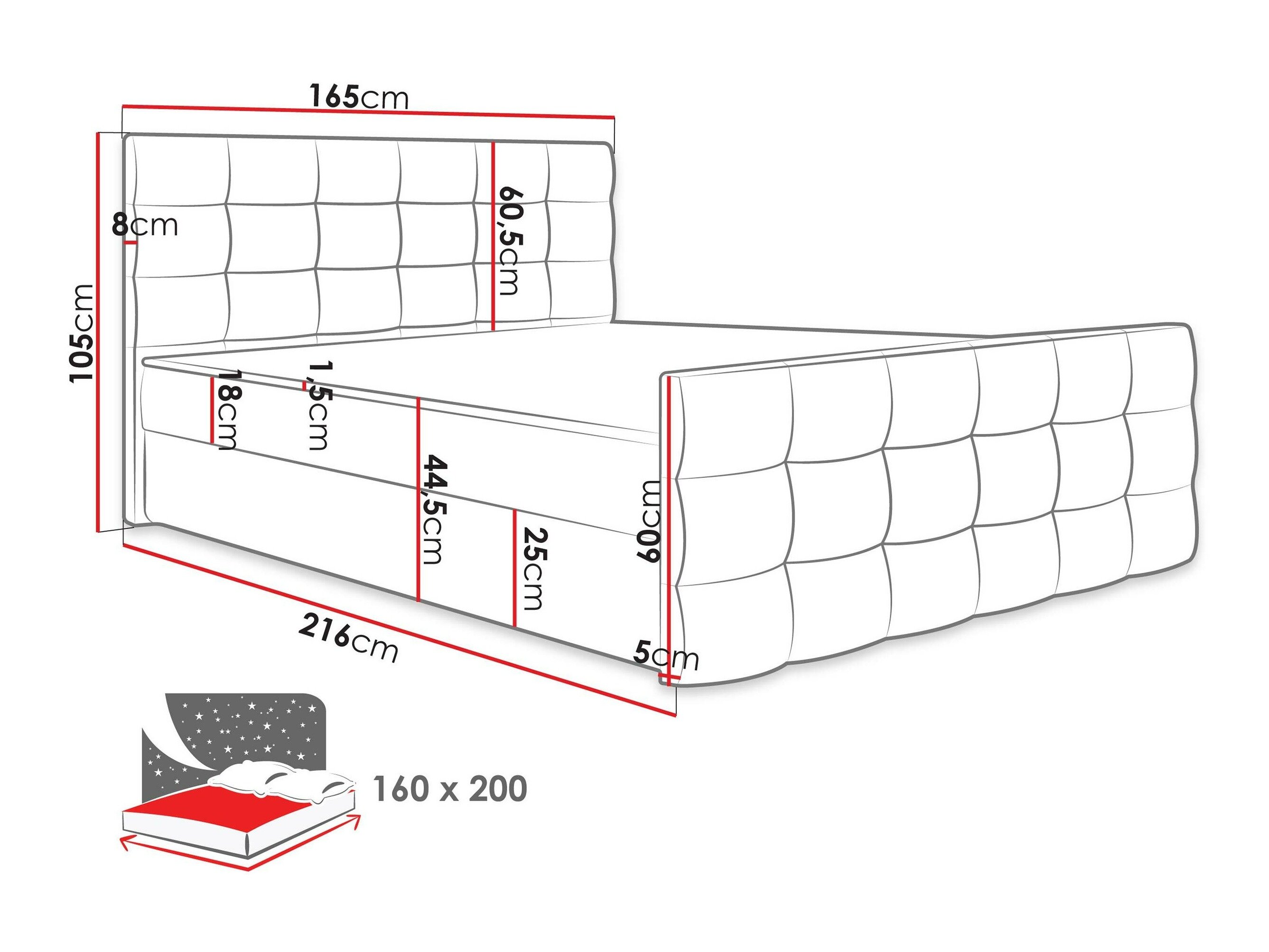 Boxspring Memphis 113 (Rico 19)
