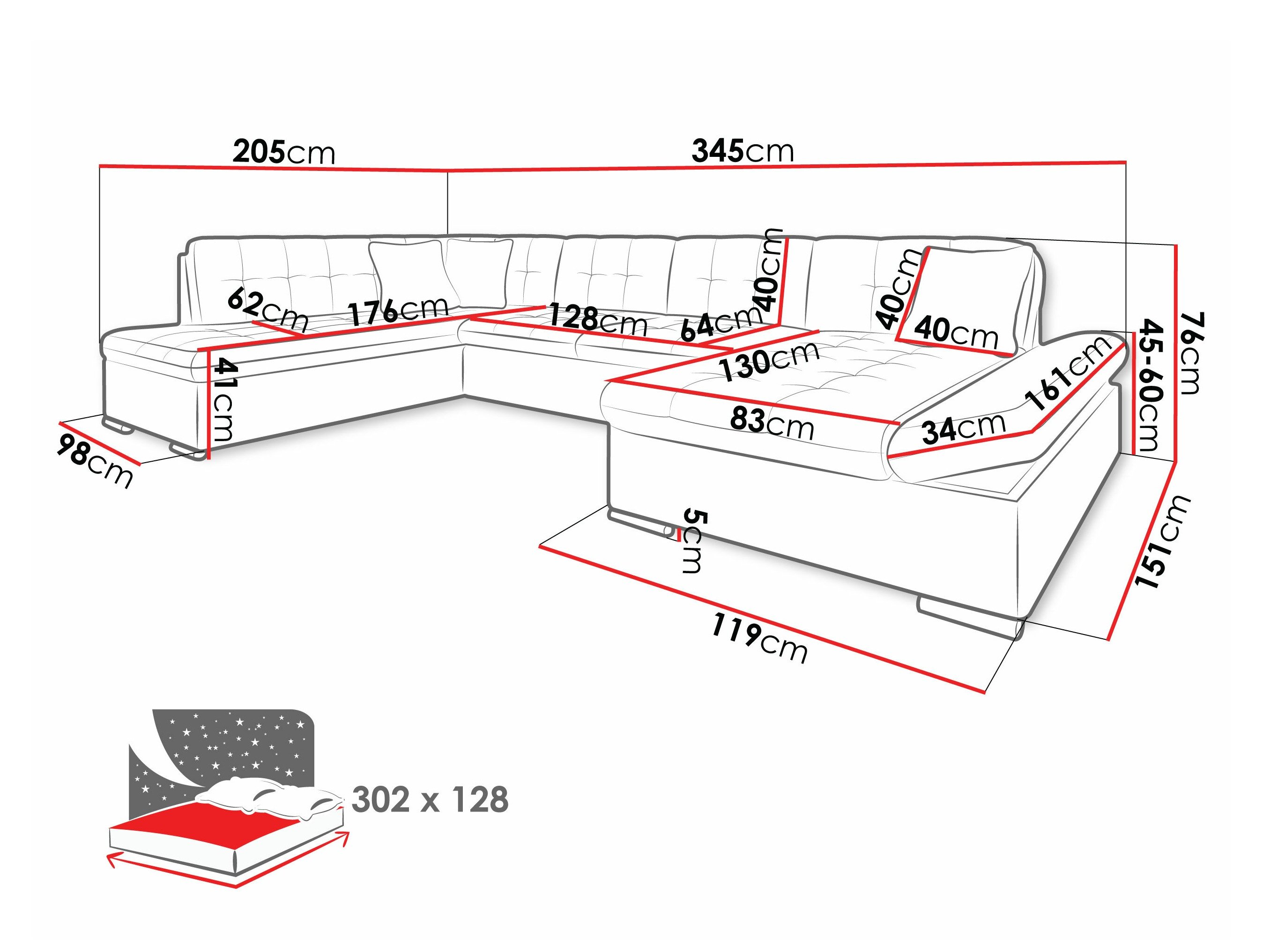 Hjørnesofa Comfivo Tilia I (Poso 110)