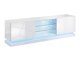 TV-bord Linar I (Hvid + Glansfuld hvid)