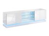 TV-meubel Linar I (Wit + Glanzend wit)
