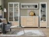 Boekenkast Nolroma 140 (Wit + Sonoma eik)