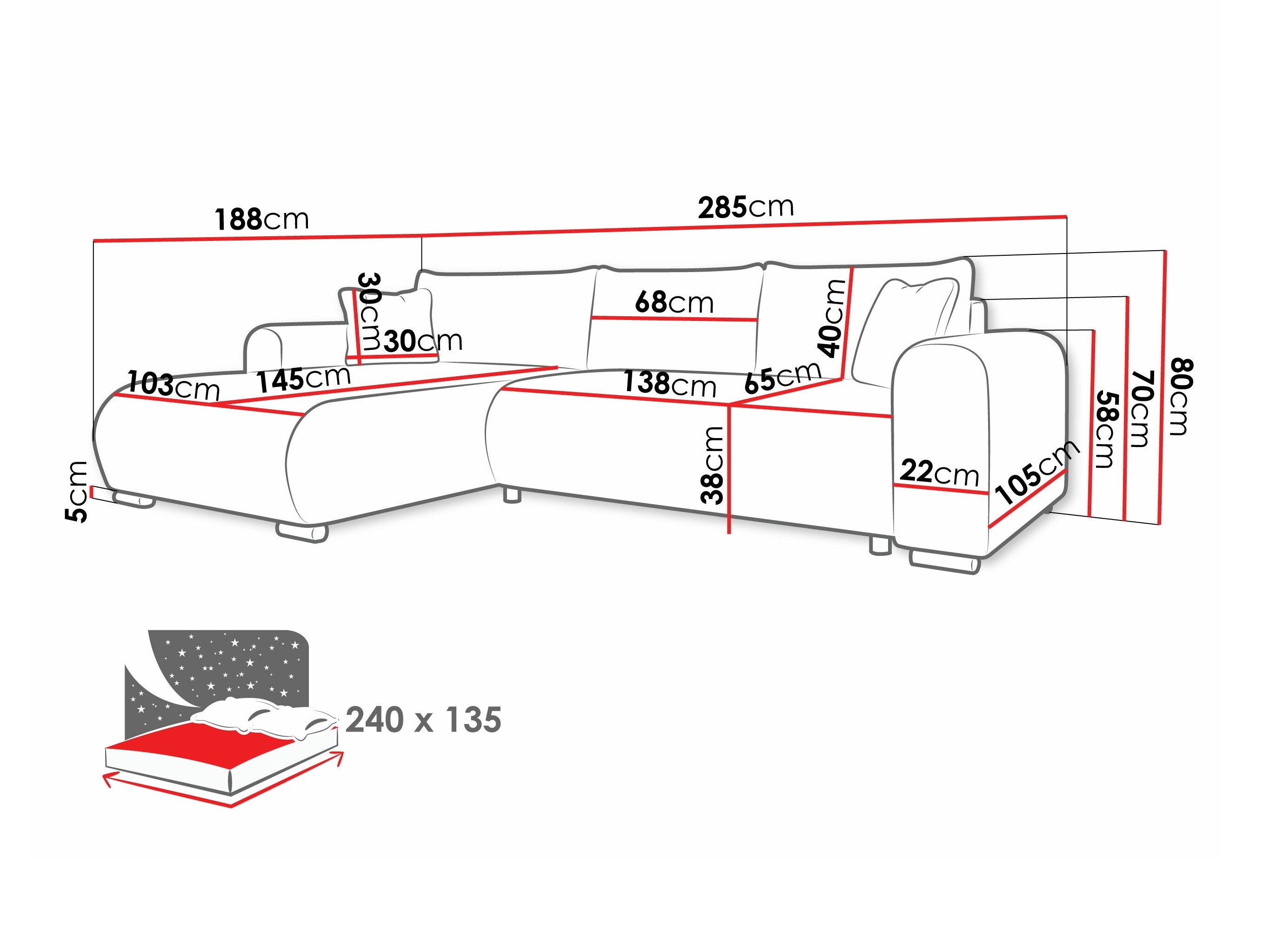 Hjørnesofa Comfivo 410 (Flow 22)