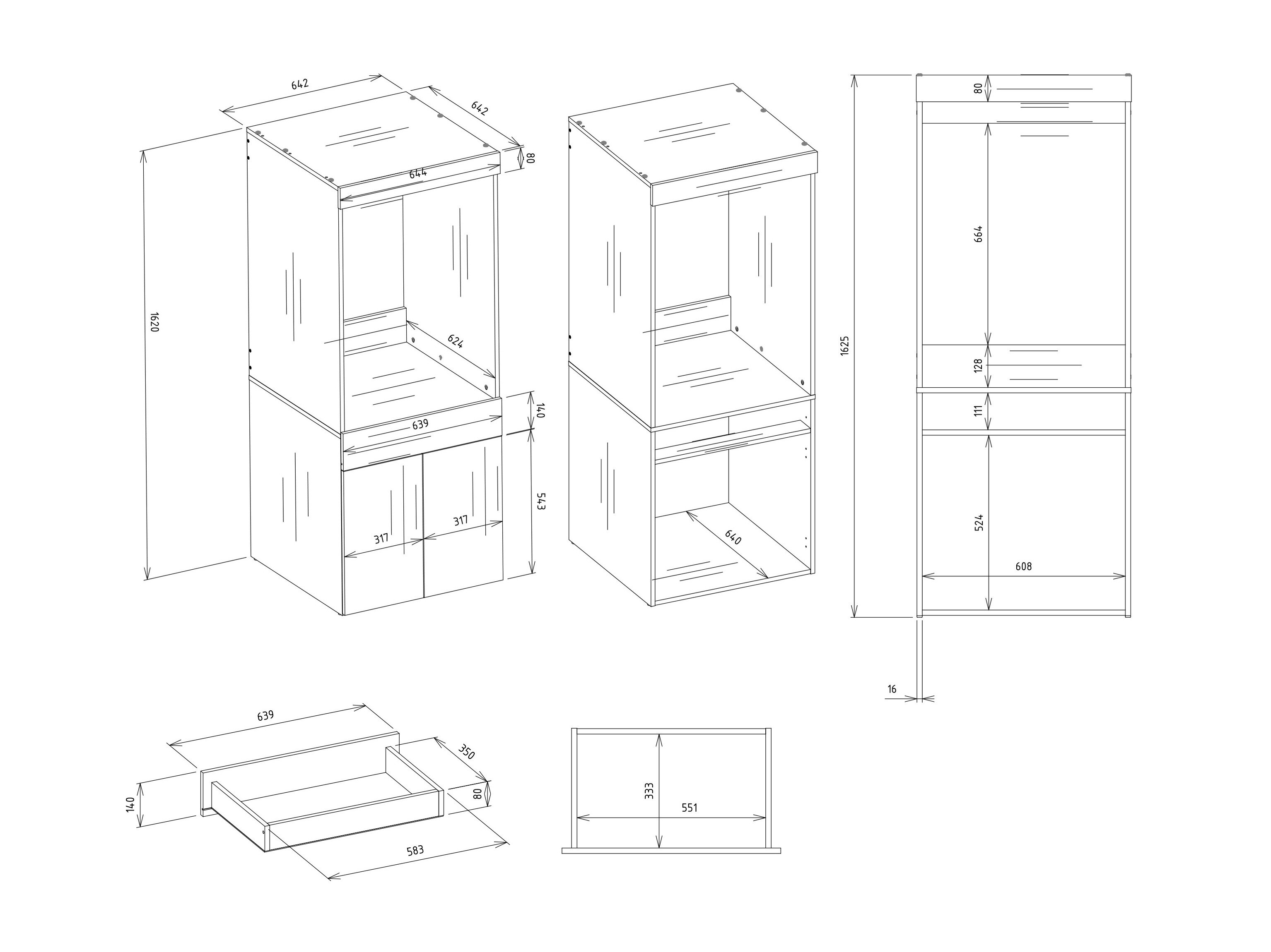 Plank voor de badkamer Balelbo 111 (Wit)