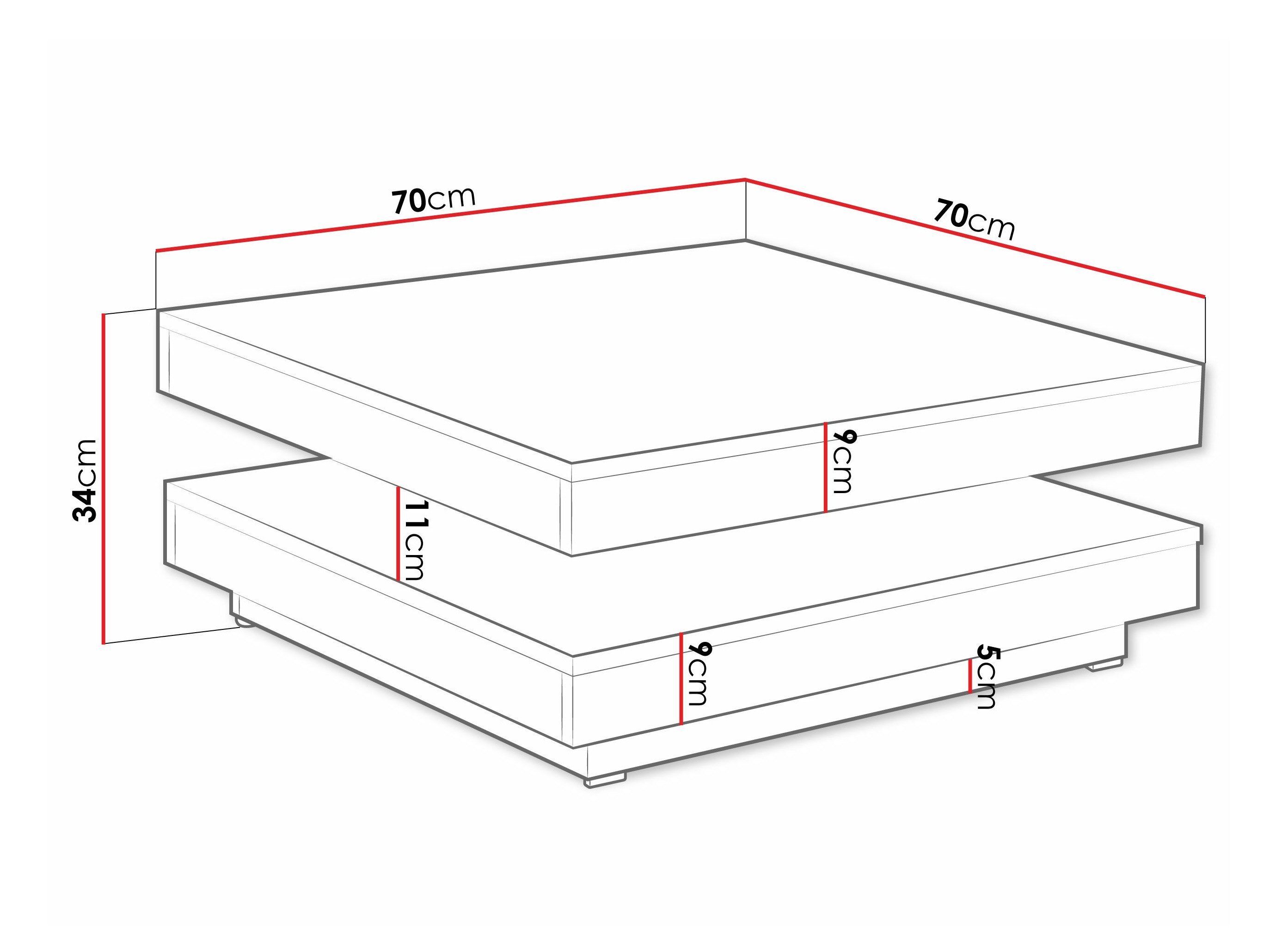 Transformer sofabord Comfivo 385 (Hvid)
