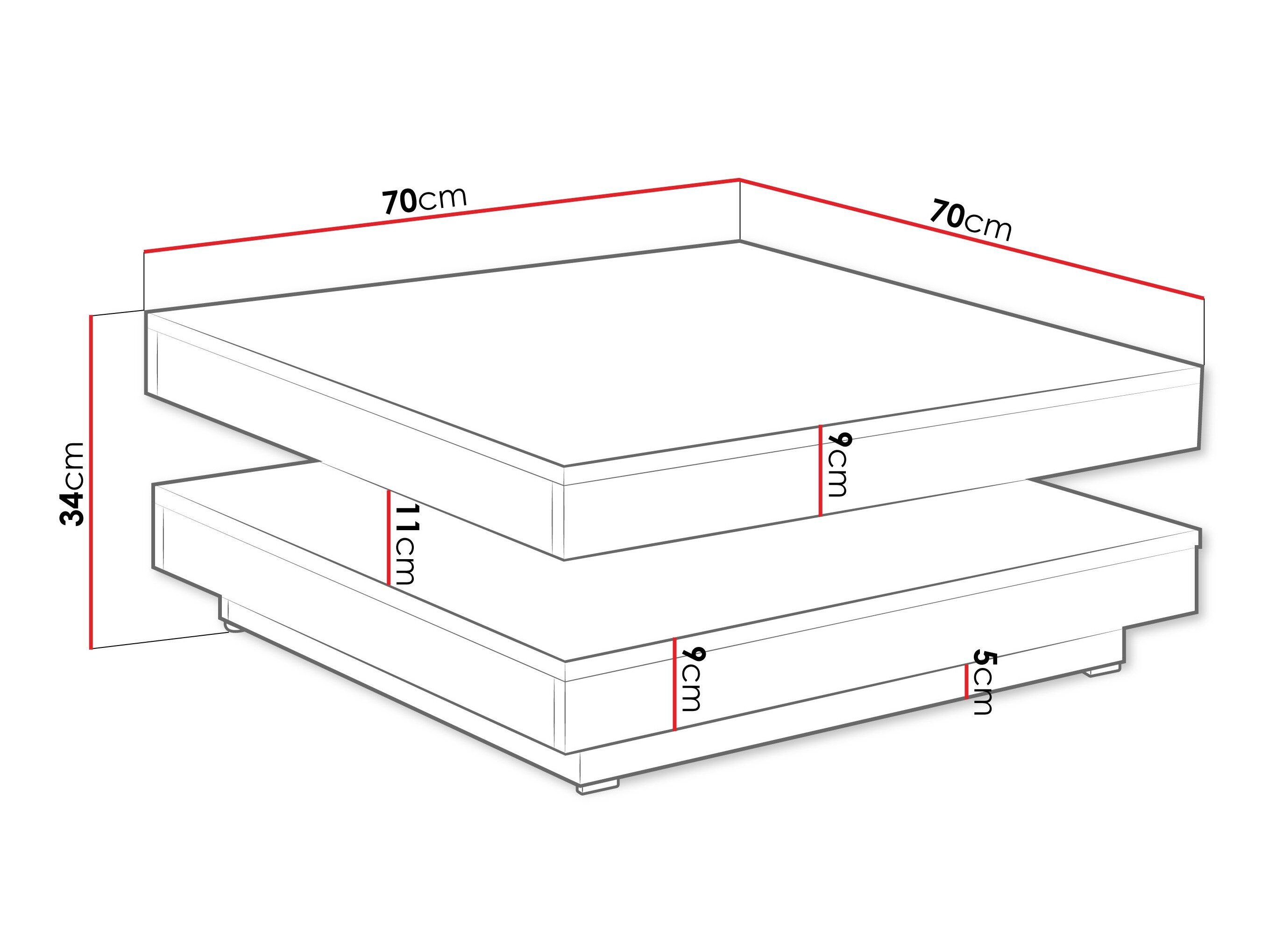 Transformer sofabord Comfivo Pisces (Egetræ)