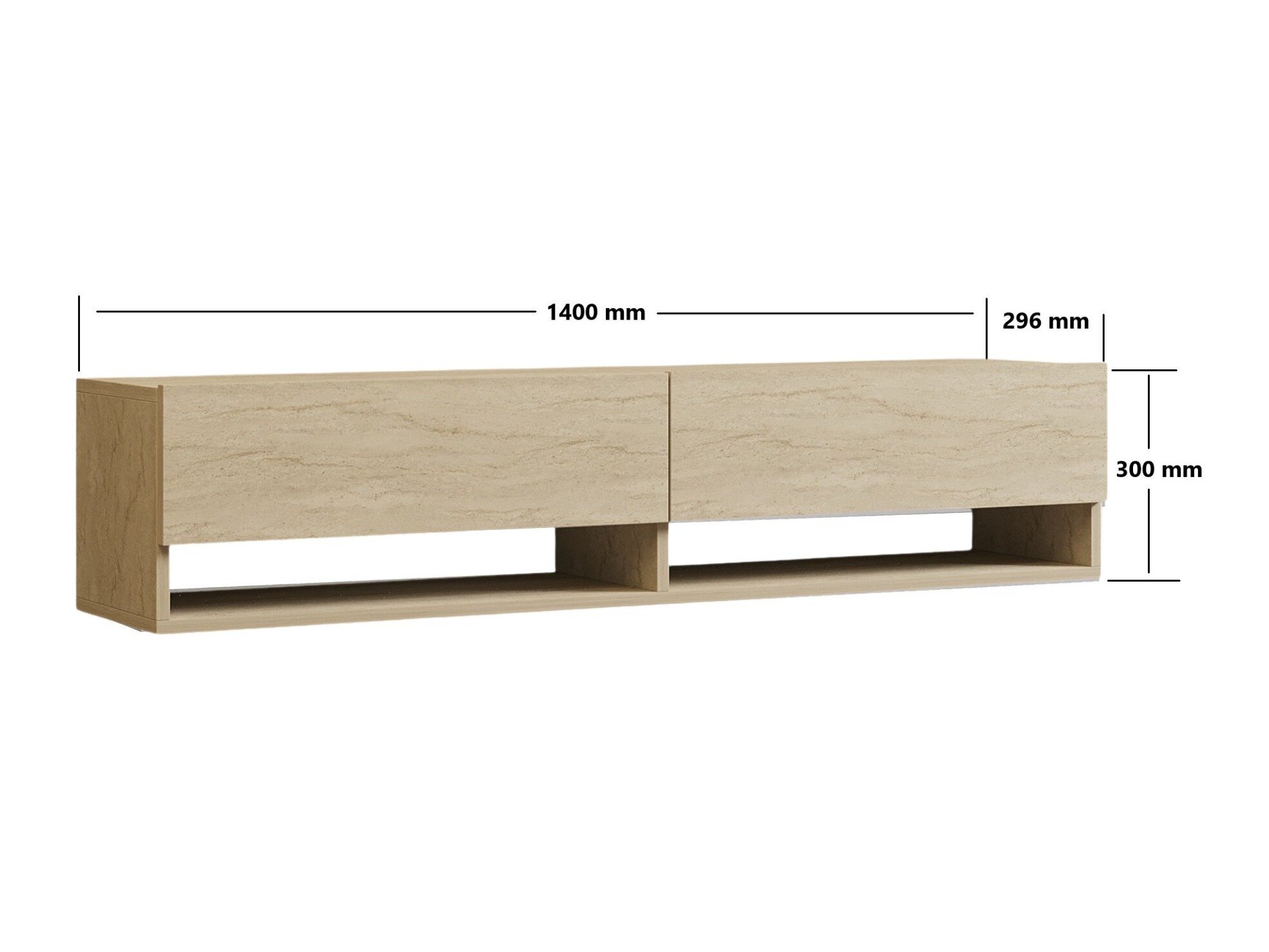 Comodă TV Kailua 2690 (Deschis Travertine)
