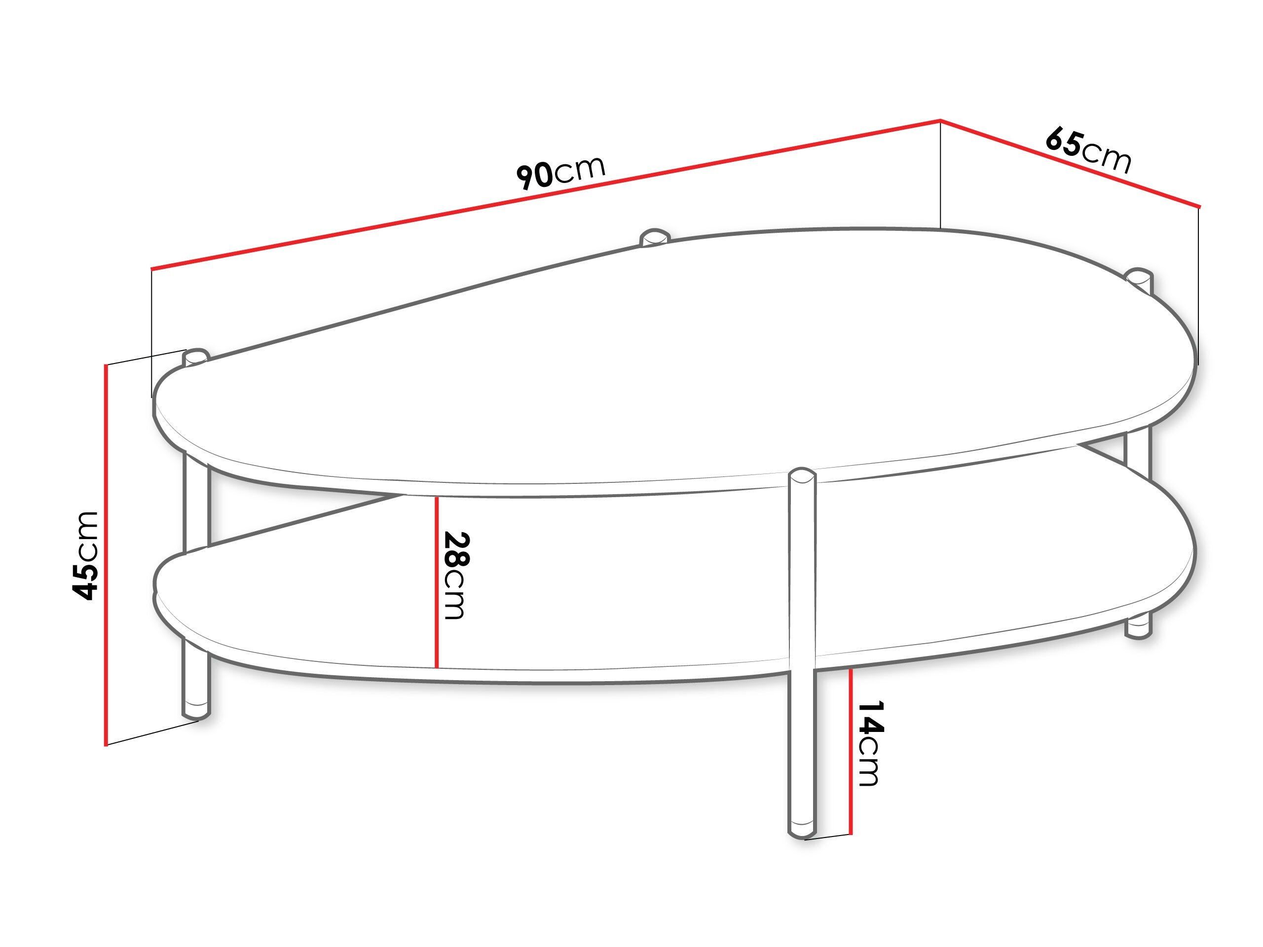 Sofabord Mavtoru 109 (Sort)