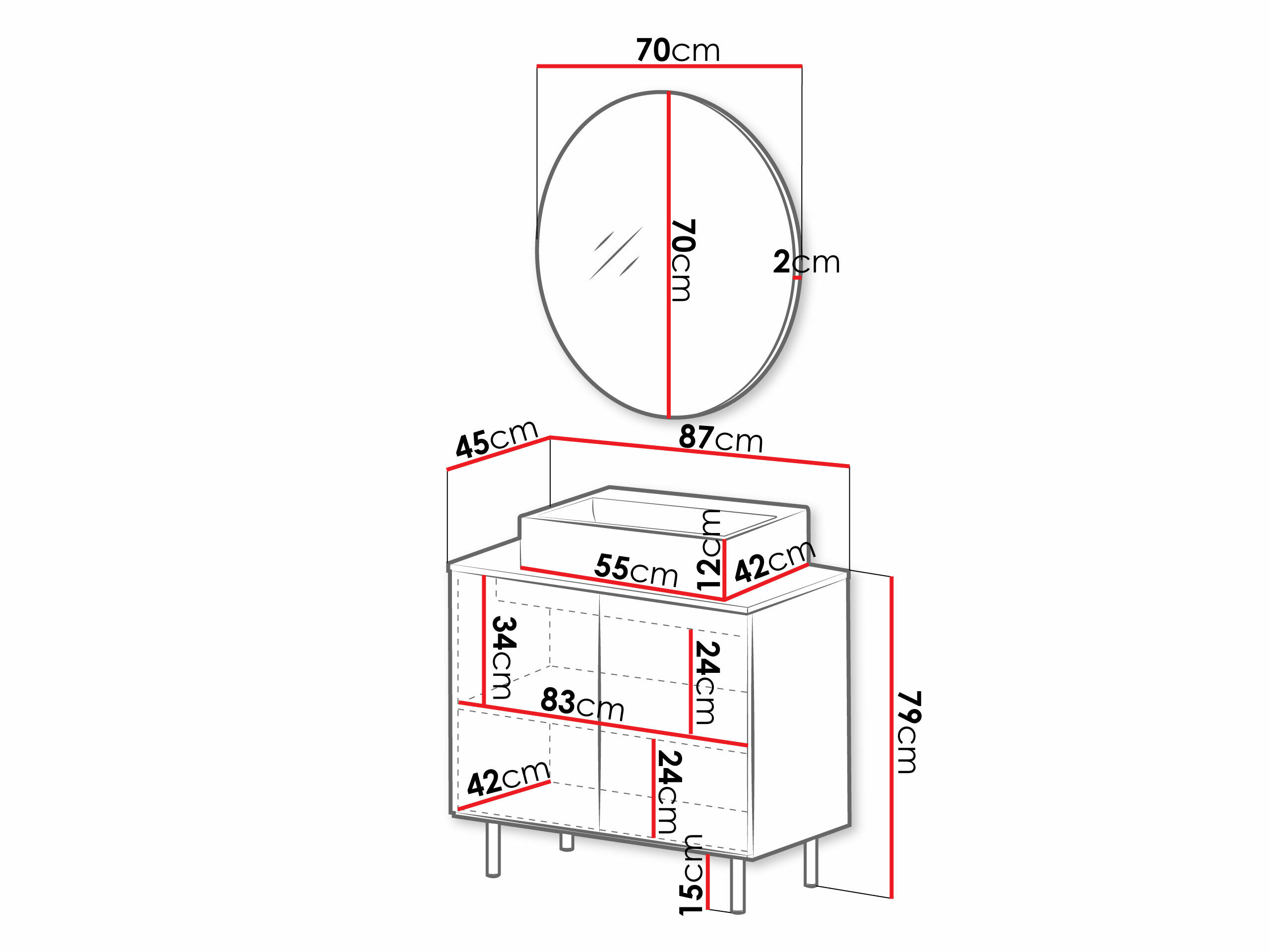 Badeværelsessæt Decus I (Kashmir)