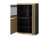 Boekenkast Venlori 129 (Antraciet + Artisan eiken)