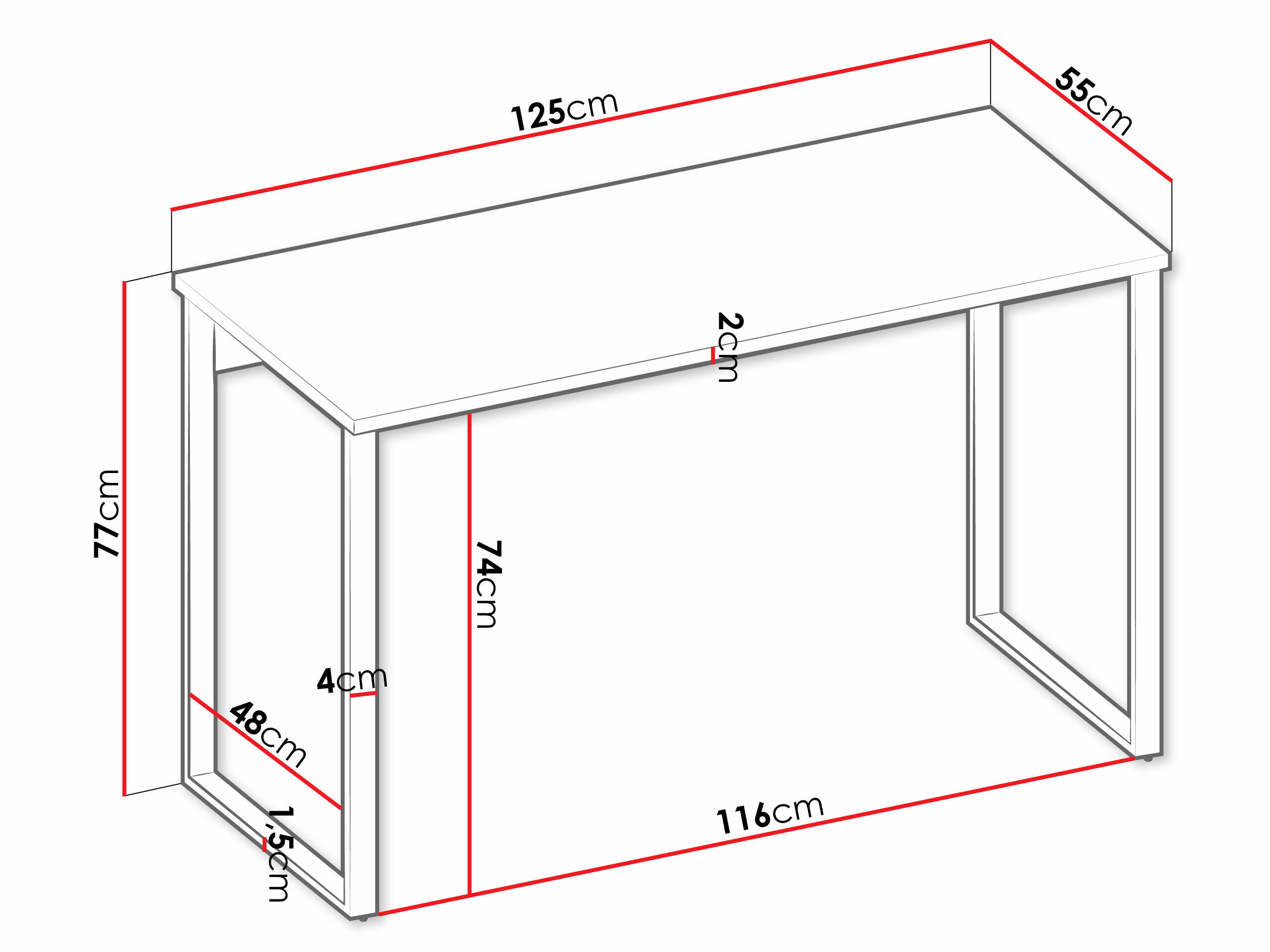 Skrivebord Tivseva 107