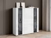 Dressoir Torcame 100 (Wit + Glanzend wit)