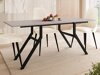 Transformeerbare salontafel Oswego 151 (Kasjmier + Zwart)