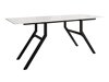 Transformeerbare salontafel Oswego 151 (Wit marmer + Zwart)