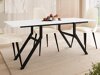 Transformeerbare salontafel Oswego 151 (Wit + Zwart)