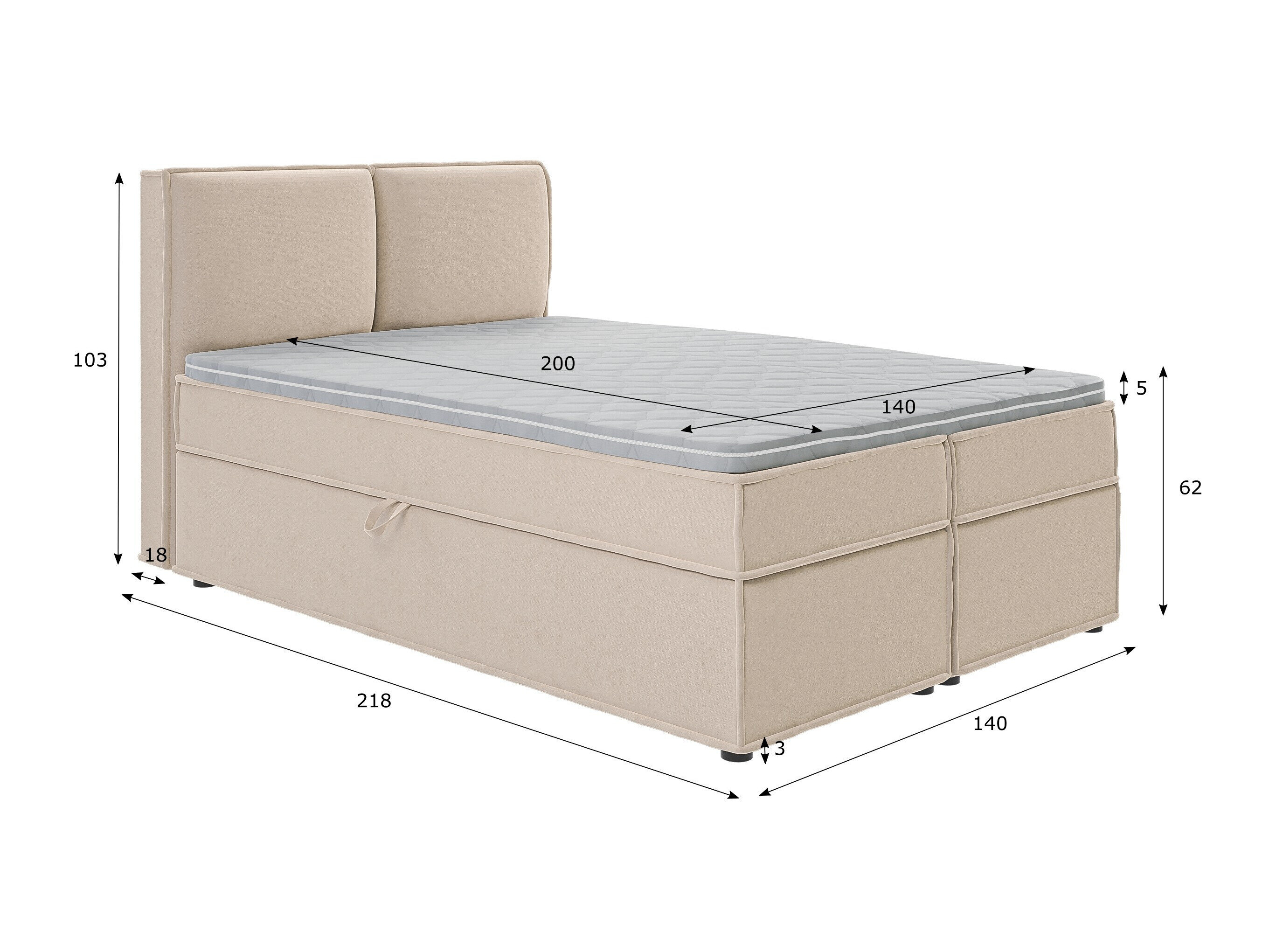 Boxspring Rocklin 134 (Enjoy New 01)