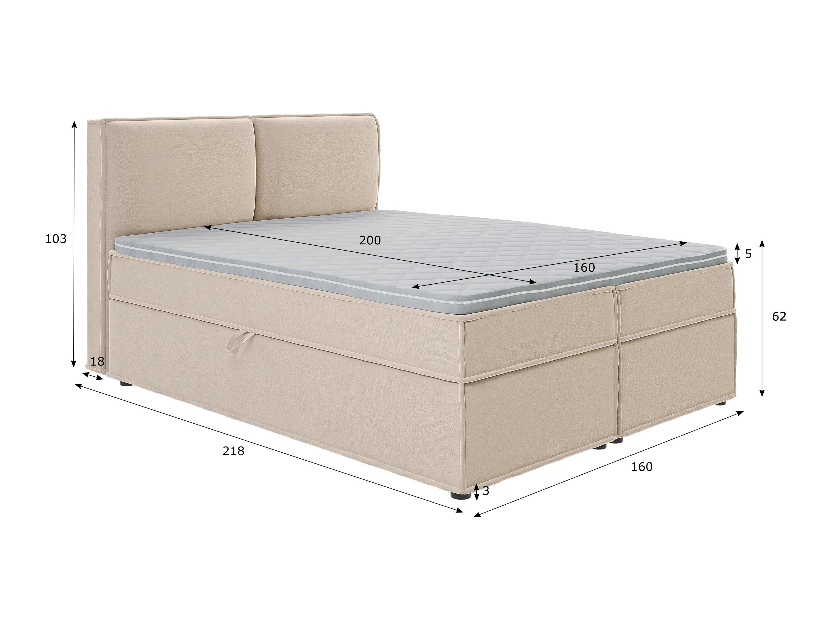 Boxspring Rocklin 134 (Enjoy New 01)
