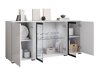 Dressoir Torcame 102 (Wit + Glanzend wit)