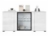 Dressoir Torcame 102 (Wit + Glanzend wit)