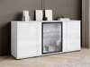Dressoir Torcame 102 (Wit + Glanzend wit)