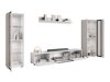 Stuemøbelsæt Torcame 103 (Hvid + Glansfuld hvid)