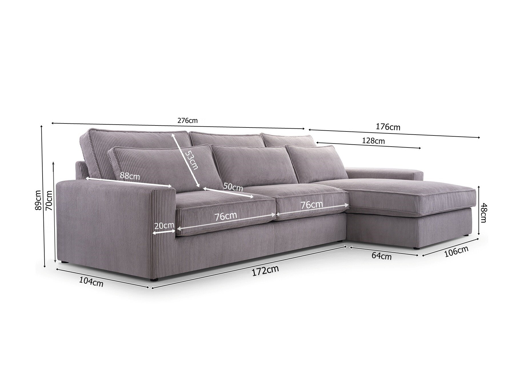 Hoekbank Lufkin 137 (Links)