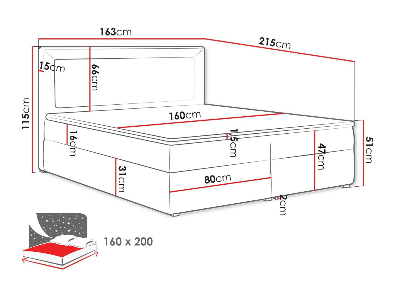 Boxspring Pomona 112 (Victoria 14 869)
