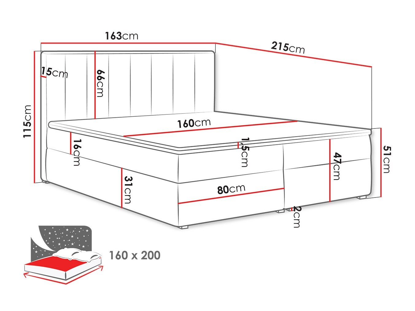 Kontinentalseng Pomona 116 (Magic fløjl 2206)