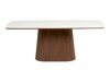 Tisch Brea 269 (Dunkelbraun + Weisser Marmor)