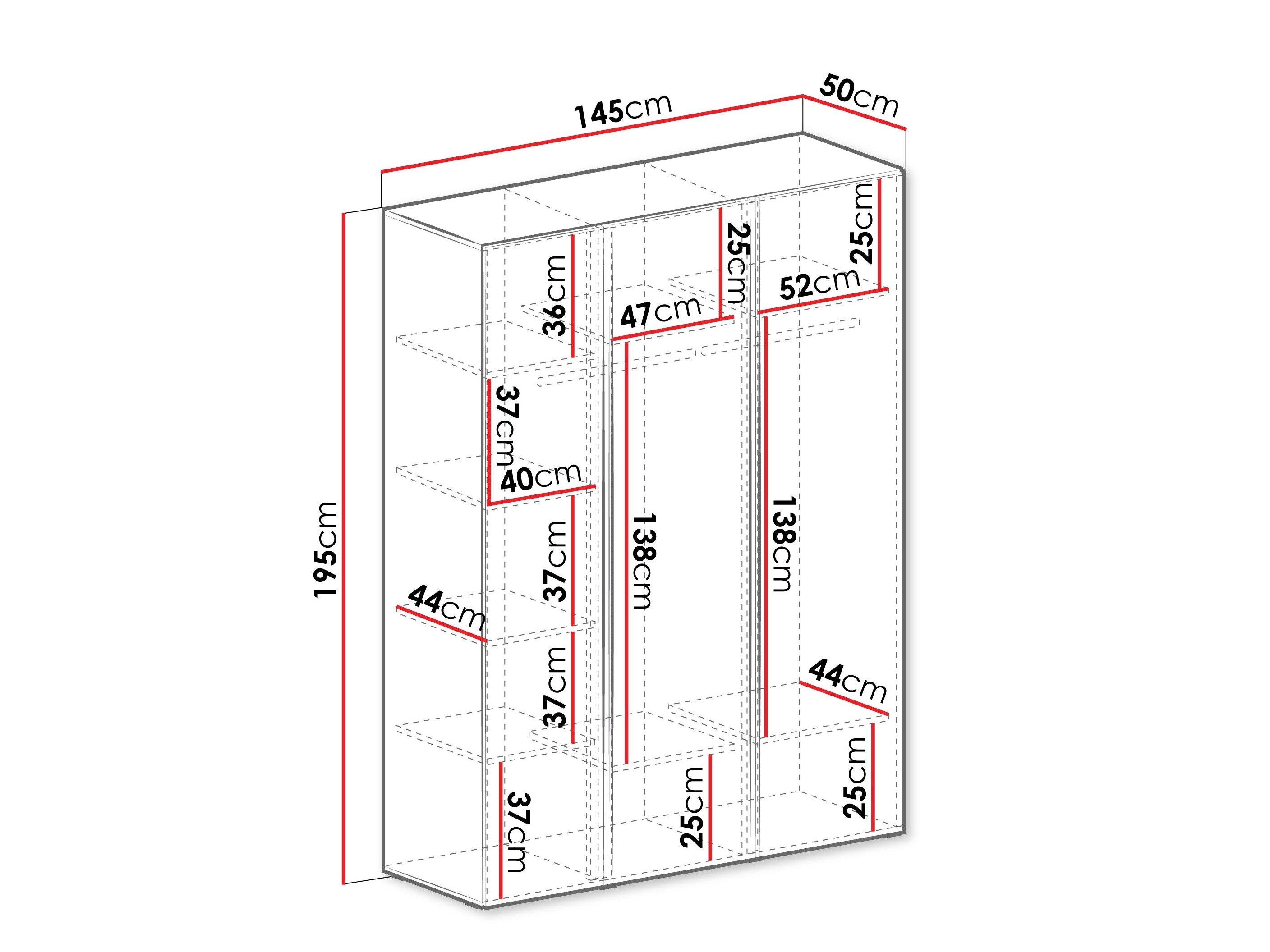 Garderobeskab Fiosono 100 (Eukalyptus + Egetræ)