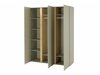 Kledingkast Fiosono 100 (Beige + Licht eiken)