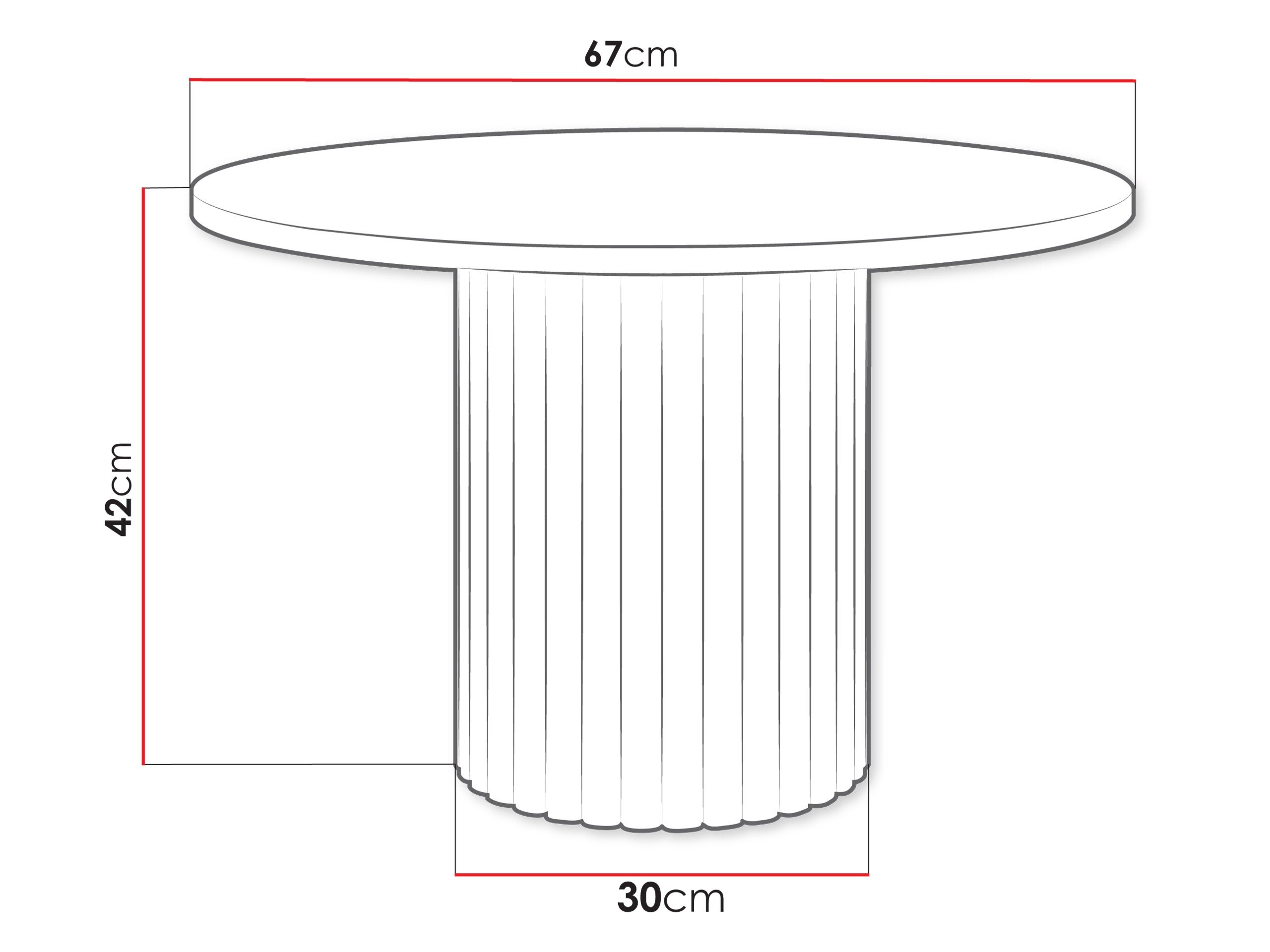 Sofabord Dearborn 107 (Sort)