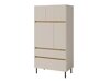 Boekenkast Fiosono 104 (Beige + Licht eiken)