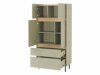 Boekenkast Fiosono 104 (Beige + Licht eiken)
