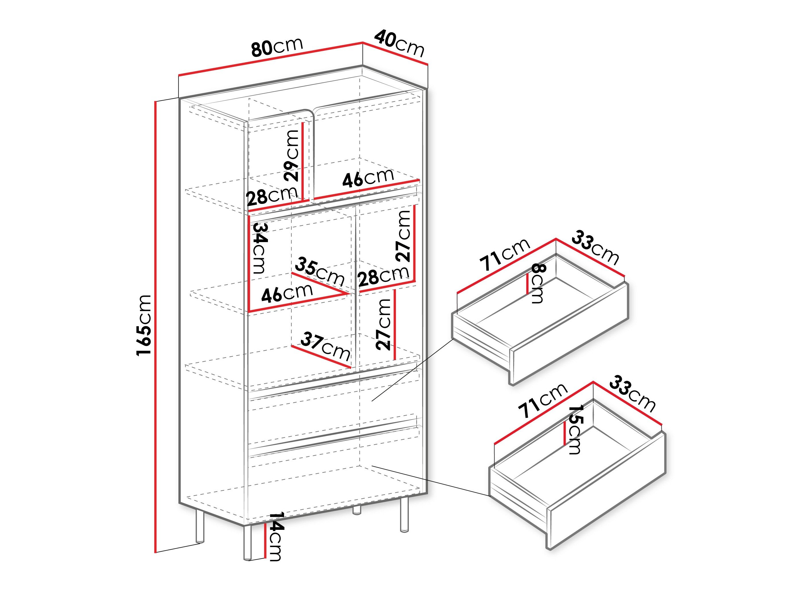 Boekenkast Fiosono 104 (Eucalyptus + Eiken)