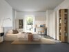 Boekenkast Fiosono 105 (Beige + Licht eiken)