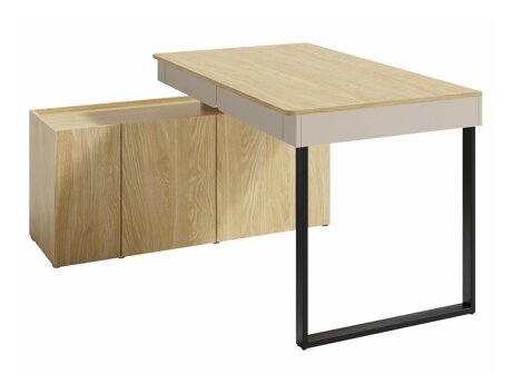 Hoekbureau Fiosono 110 (Beige + Licht eiken)