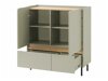 Ladekast Fiosono 107 (Beige + Licht eiken)